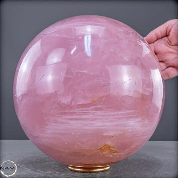 Natuurlijke rozenkwartsbol uit Brazilië- 13440.26 g