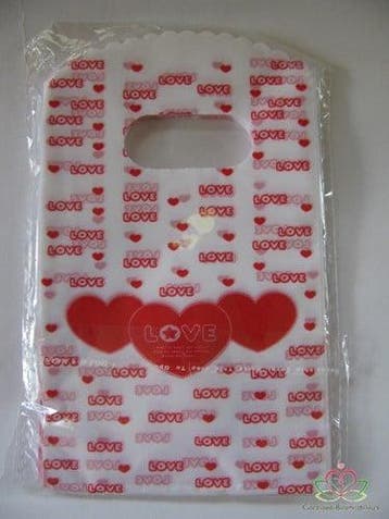 Cadeauzakje giftbag Love Rood ca. 50 stuks, Nieuw