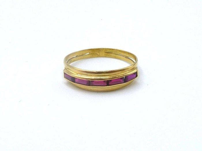 Ring - 18 karaat Geel goud, Handtassen en Accessoires, Ringen