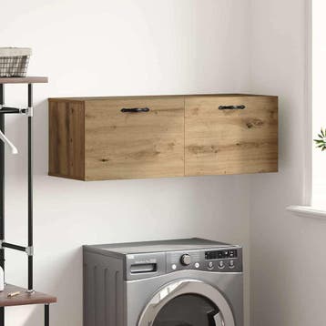 vidaXL Wandkast 100 x 36,5 x 35 cm Bewerkt hout Artisan, Verzenden