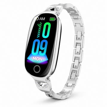 DrPhone EleganceX - Dames Smartwatch met RVS Band -, Handtassen en Accessoires, Smartwatches, Verzenden, Nieuw