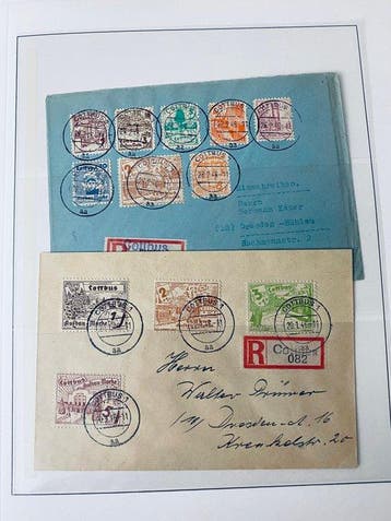 Empire allemand - Collection / Chercheur Cottbus Timbres et