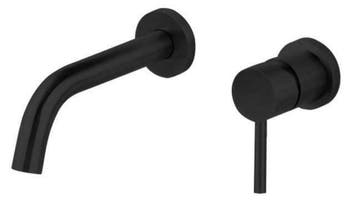 Pola inbouw-wandmengkraan uitl=21cm RVS Nero mat-zwart, Ophalen of Verzenden