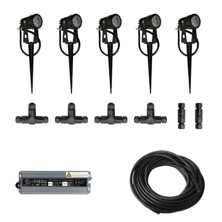 5x LED grond spot - 12V - 3 watt - complete set, Telecommunicatie, Zenders en Ontvangers, Verzenden