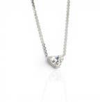 Collier avec pendentif - 18 carats Or blanc - 0.73ct. tw., Bijoux, Sacs & Beauté