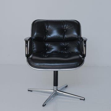 Knoll - Charles Pollock - Bureaustoel - Directie - Staal,