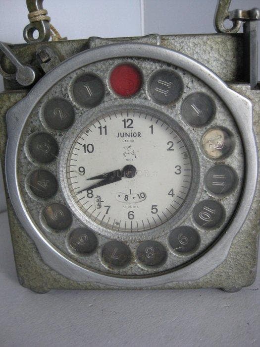 Horloge Junior Duivensport - Art nouveau Métal - 1950-1960 -, Antiquités & Art, Curiosités & Brocante