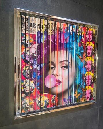 Elmago - Marilyn monroe pop bubble iconic codebarre(New)