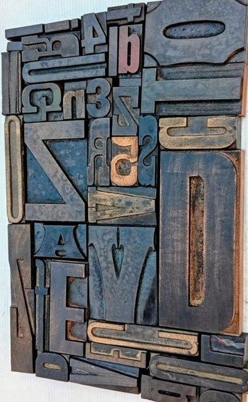 Blocs dimpression - Lot XXL de caractères typographiques