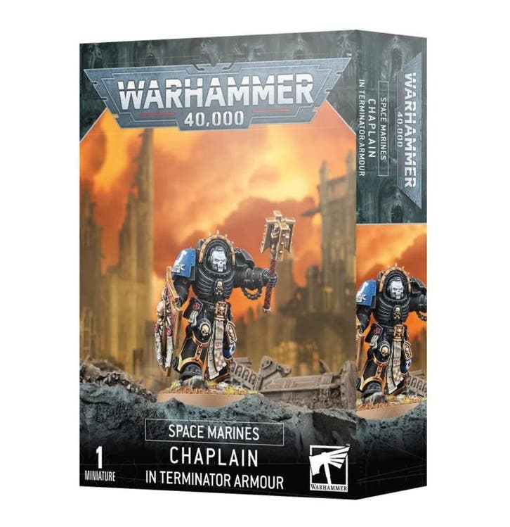 Space Marines Chaplain in terminator armour (Warhammer, Hobby & Loisirs créatifs, Wargaming, Enlèvement ou Envoi