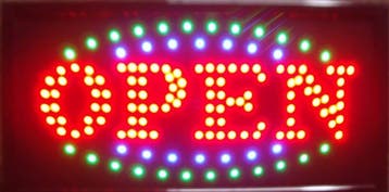 OPEN LED bord lamp verlichting lichtbak reclamebord #B11, Verzenden, Nieuw