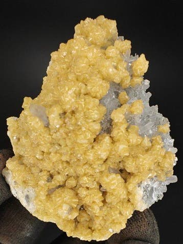 Quartz et dolomite Cristaux sur matrice - Hauteur : 8 cm -