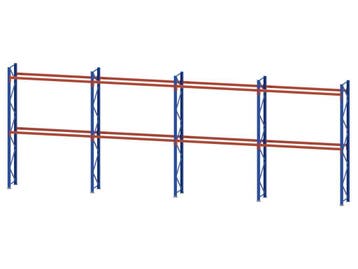 Palletstelling - 5 staanders 4000x800mm - Tot. lengte: 11m23, Zakelijke goederen, Ophalen of Verzenden