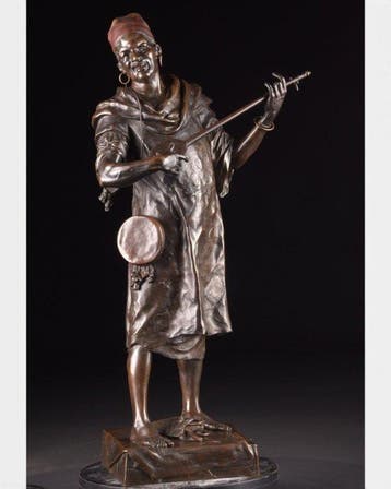 Emile Louis Picault (1833-1915) - sculptuur, Fait à Tunis -