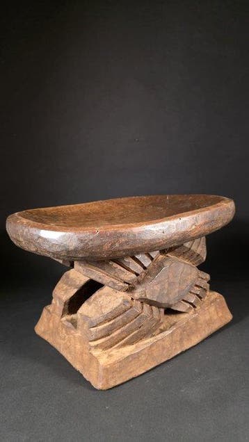 houten kruk - Bamileke - Kameroen (Zonder minimumprijs), Antiek en Kunst