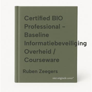 Certified BIO Professional - Baseline Informatiebeveiliging, Verzenden, Zo goed als nieuw, Ruben Zeegers