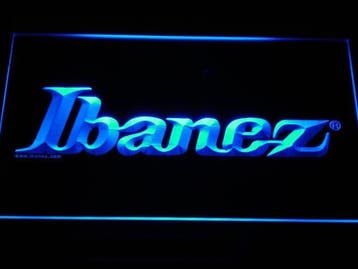 Ibanez neon bord lamp LED  verlichting reclame lichtbak, Verzenden, Nieuw