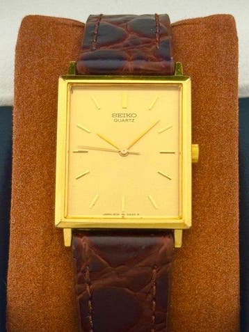 Seiko - Sans prix de réserve - 18K GP Vintage Tank -