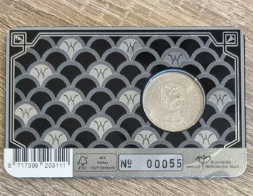 Pays-Bas. Historische coincard 1909 zilveren eerste 1/2