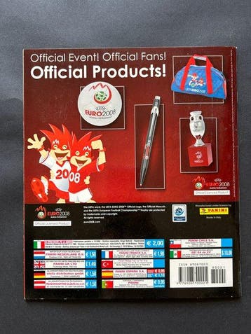 Panini Euro 2008 Album complet - Presque parfait (NM)