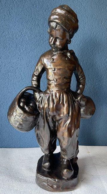 Beeld, Le Fermier - 50 cm - Gepatineerd brons