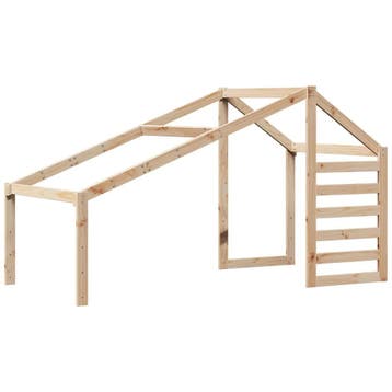 Houten Bedhuisje 198cm | Tweede kansje | OP = OP (kinderbed), Kinderen en Baby's, Verzenden, Zo goed als nieuw, 180 cm of meer