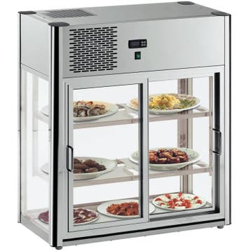 Koelvitrine | LINUS | RVS | +4°C/+10°C | Geforceerd | 3, Zakelijke goederen, Horeca | Keukenapparatuur, Verzenden, Nieuw in verpakking