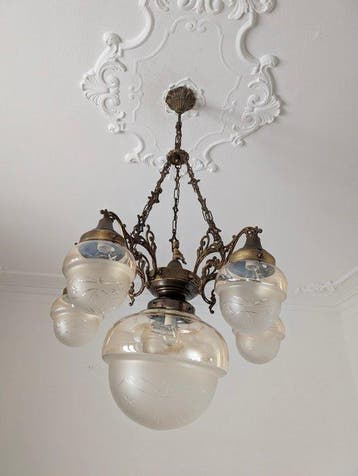 Lustre - Verre, Bronze - géant