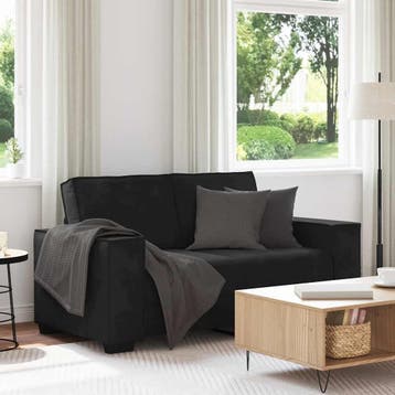 vidaXL Tweezitsbank / zetel 160x78x84 cm fluweel zwart, Verzenden