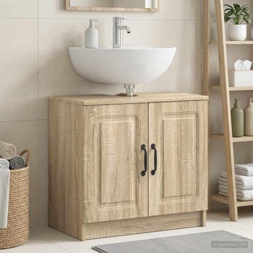 vidaXL Wastafel kabinet voor de badkamer UTRECHT Sonoma, Verzenden, Nieuw