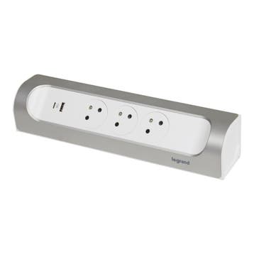 Legrand 90 graden monteerbaar stopcontact 3x2P+PA USB A+C, Doe-het-zelf en Bouw, Verzenden, Nieuw