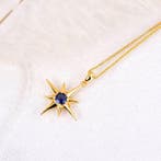 Zonder minimumprijs - Halsketting Zilver - Sapphire -