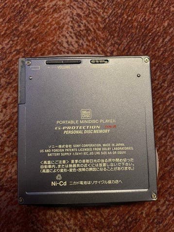 Sony - MZ-E707 Draagbare minidisc-speler, Nieuw
