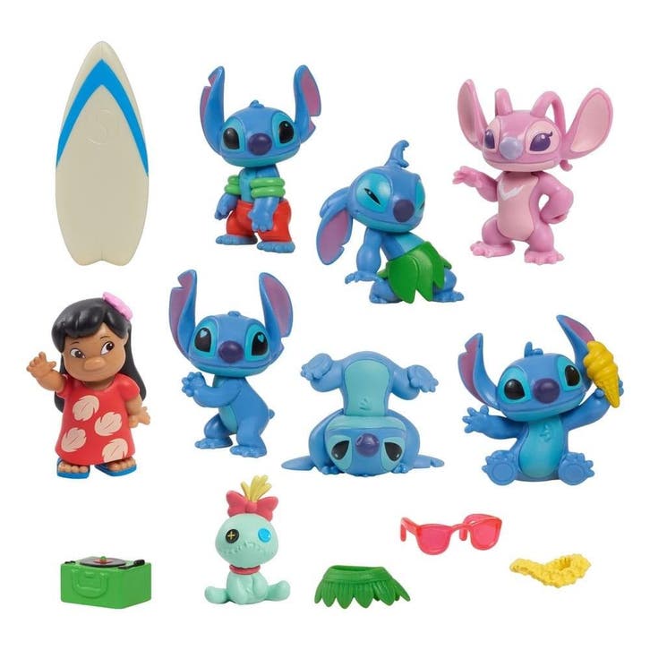 Lilo & Stitch Mini Figure 8-Pack Stitch Deluxe Figure Set 7, Verzamelen, Disney, Nieuw, Ophalen of Verzenden