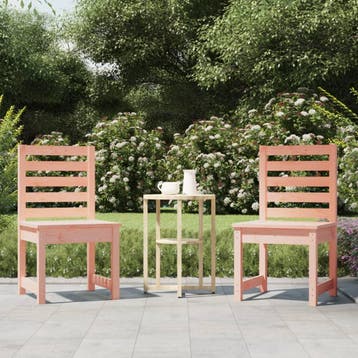 vidaXL Tuinstoelen 2 st 50x48x91,5 cm massief douglashout, Tuin en Terras, Tuinstoelen, Verzenden, Nieuw