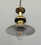 Plafonnier - Laiton, Verre - lampe de pêcheur, Antiquités & Art