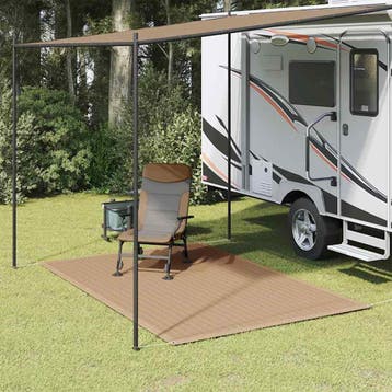 vidaXL Tenttapijt 250x200 cm taupe, Verzenden, Nieuw