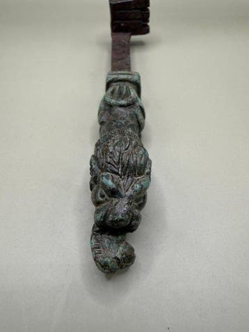 Romain antique Bronze, Fer clé, Antiquités & Art