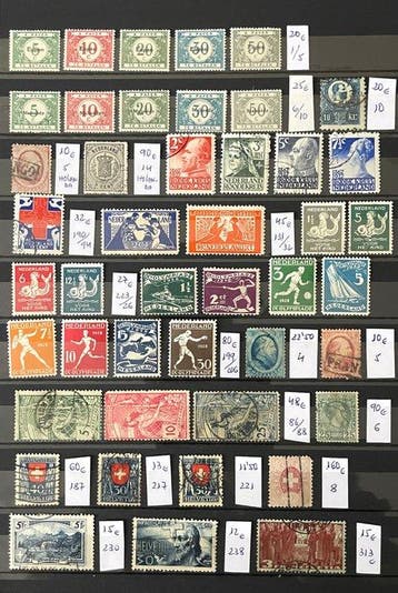 Europa - Collectie Nederland, Zwitserland, Monaco,, Gestempeld