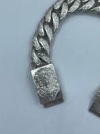 Sans prix de réserve - Bracelet Argent - Chaîne cubaine en