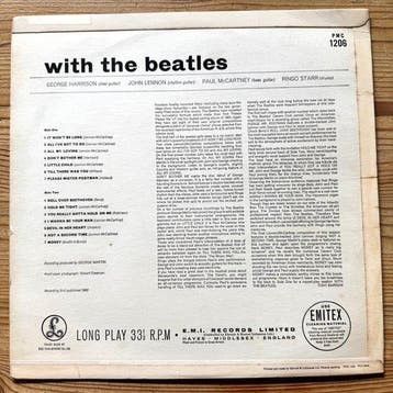 Beatles - With The Beatles [1963 UK mono pressing] - Disque