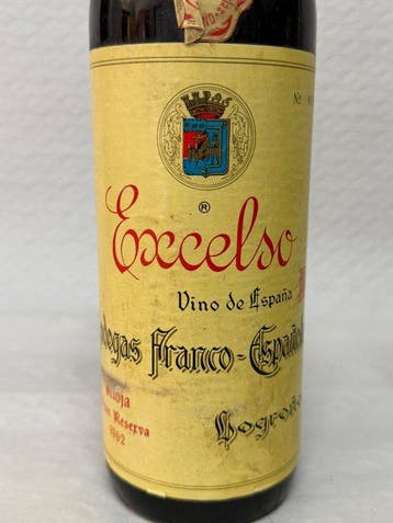 1962 Bodegas Franco-Españolas, Excelso - Rioja Gran Reserva, Nieuw
