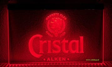 Christal Alken bier neon bord lamp LED verlichting reclame l, Verzenden, Nieuw