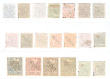 Berlijn - Berlijn posten met zwartdruk, stadsbeelden,
