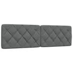 vidaXL Hoofdbordkussen 180 cm stof donkergrijs, Verzenden