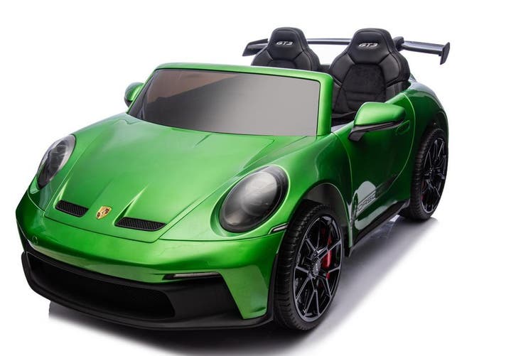 Kinderauto PORSCHE GT3 groen, 2 zitter, Mp4, leder, FM, BT, Enfants & Bébés, Jouets | Extérieur | Véhicules à batterie, Enlèvement ou Envoi