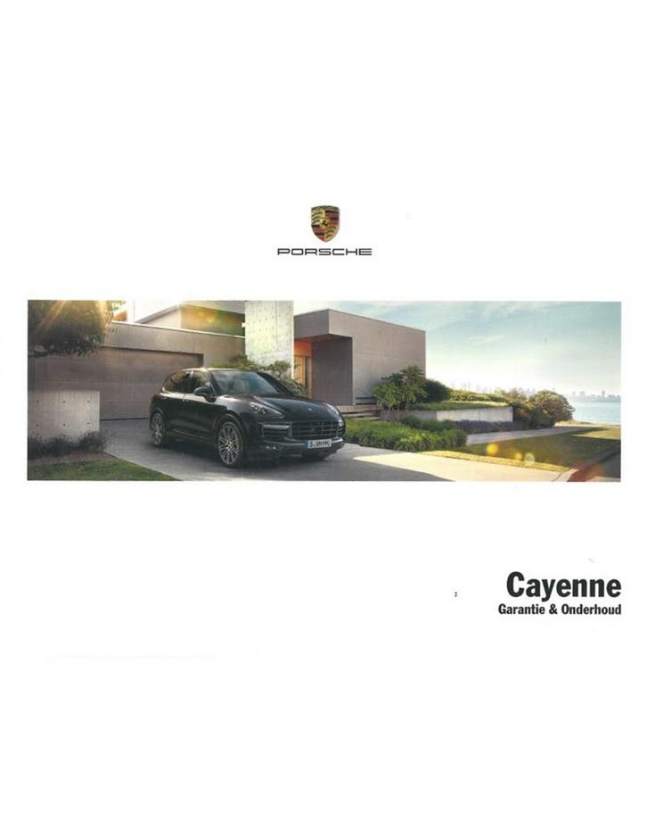 2017 PORSCHE CAYENNE GARANTIE & ONDERHOUD NEDERLANDS, Autos : Divers, Modes d'emploi & Notices d'utilisation