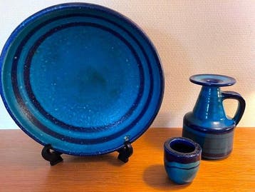 Pottery Ravelli - Jaap Ravelli - Plateau (3) - Argile - fait