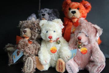 Steiff Sommefestival Teddyberen diverse jaren, gelimiteerde