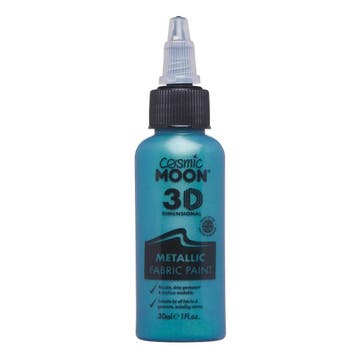 Cosmic Moon Metallic Fabric Paint Green 30ml, Verzenden